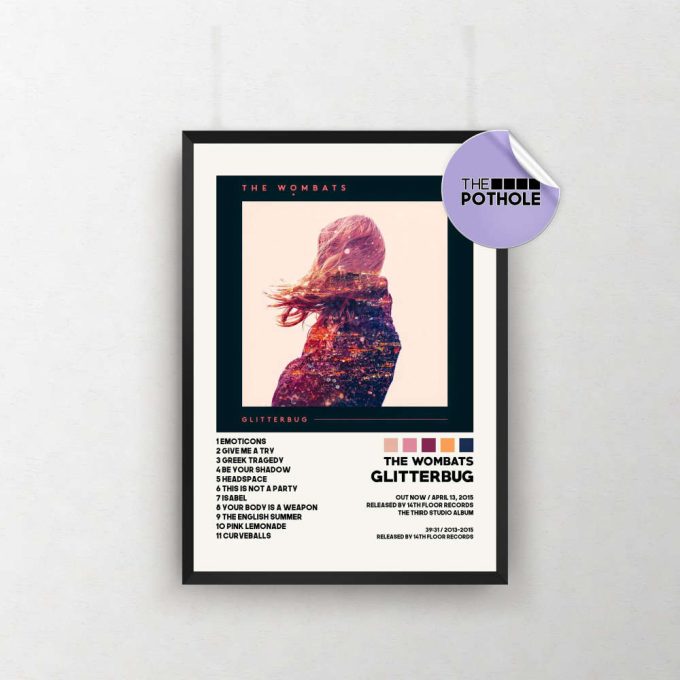 The Wombats Posters, Glitterbug Poster, The Wombats, Glitterbug, Album Cover Poster, Poster Print Wall Art, Custom Poster 2