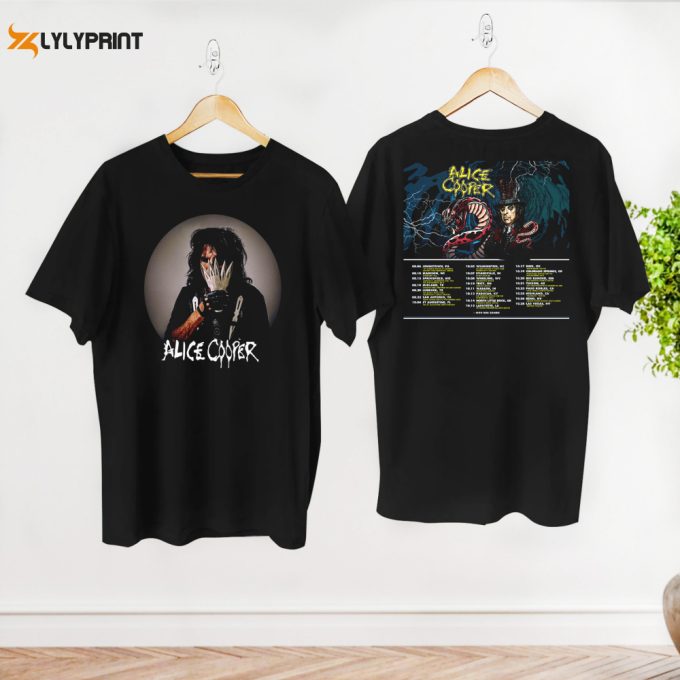 Too Close For Comfort 2024 Tour Alice Cooper Shirt, Graphic Alice Cooper Shirt, 90S Vintage Alice Cooper Shirt, Alice Cooper Fan Gift Shirt 1