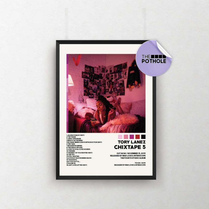 Tory Lanez Posters / Chixtape 5 Poster, Tracklist Album Cover Poster, Print Wall Art, Custom Poster, Playboy, Tory Lanez, Chixtape 5 2