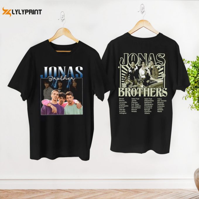 Tour 2024 Jonas Brothers Band Shirt, Five Albums One Night Tour 2024 Shirt, Jonas Brothers Fan Gift Shirt, Jonas Brothers Vintage Shirt 1
