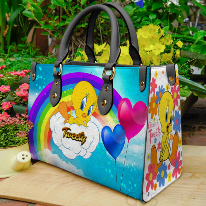 Tweety Bird 15 Leather Hand Bag Gift For Women'S Day - Perfect Women S Day Gift - G95 2