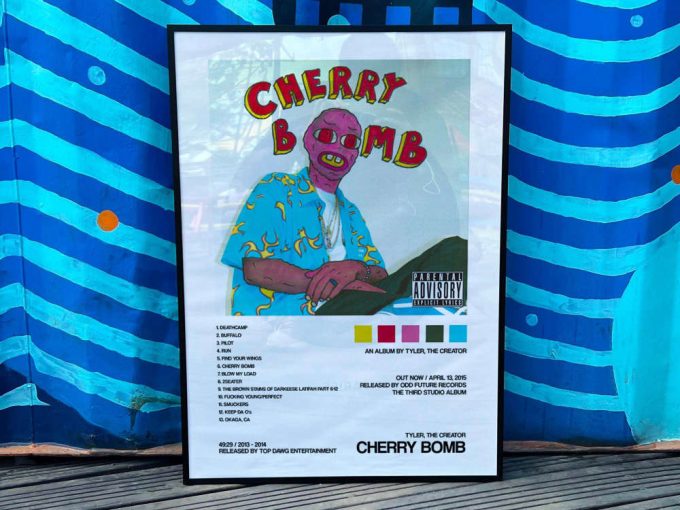 Tyler The Creator &Quot;Cherry Bomb&Quot; Album Cover Poster For Home Room Decor 2