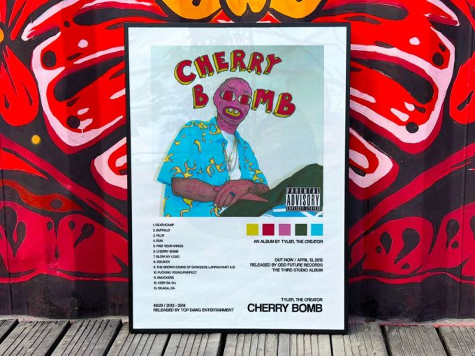 Tyler The Creator &Quot;Cherry Bomb&Quot; Album Cover Poster For Home Room Decor 3