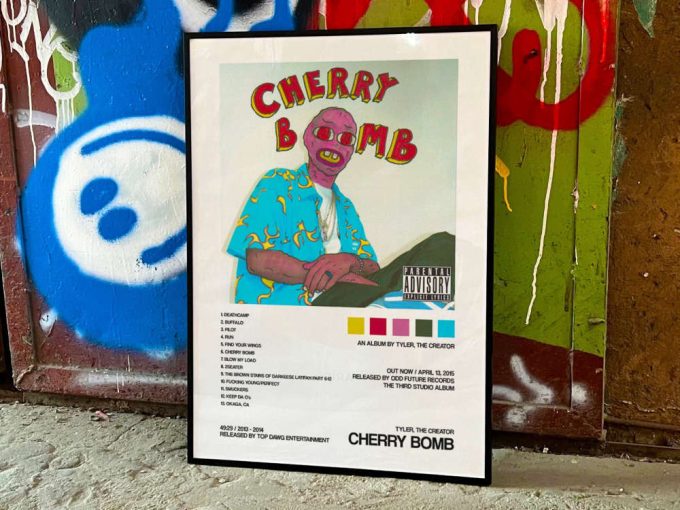 Tyler The Creator &Quot;Cherry Bomb&Quot; Album Cover Poster For Home Room Decor 4
