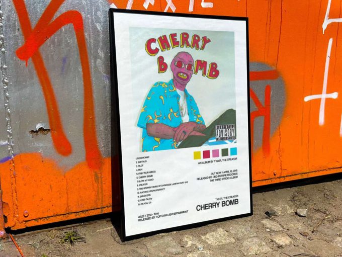 Tyler The Creator &Quot;Cherry Bomb&Quot; Album Cover Poster For Home Room Decor 6