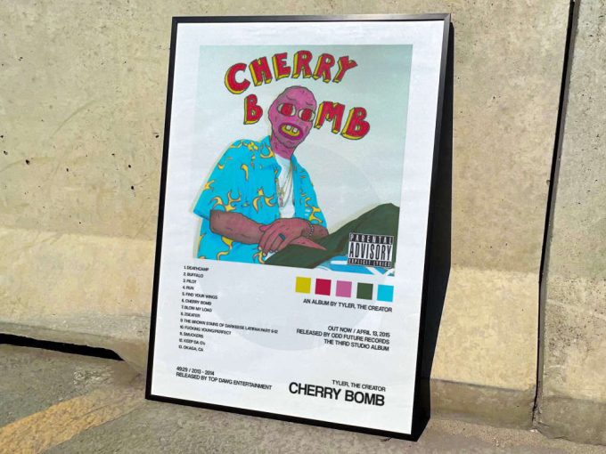 Tyler The Creator &Quot;Cherry Bomb&Quot; Album Cover Poster For Home Room Decor 7