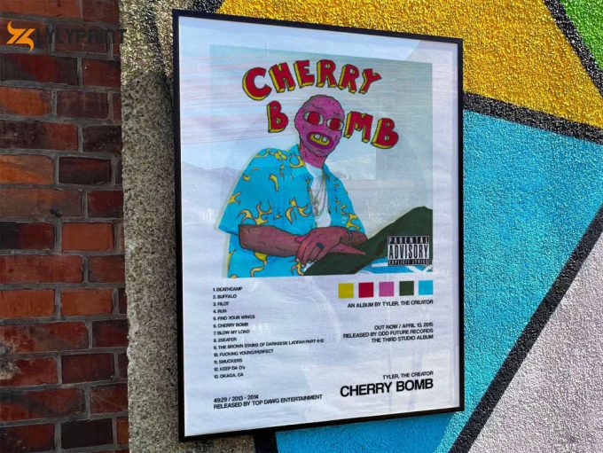 Tyler The Creator &Amp;Quot;Cherry Bomb&Amp;Quot; Album Cover Poster For Home Room Decor 1
