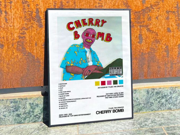 Tyler The Creator &Quot;Cherry Bomb&Quot; Album Cover Poster For Home Room Decor 8