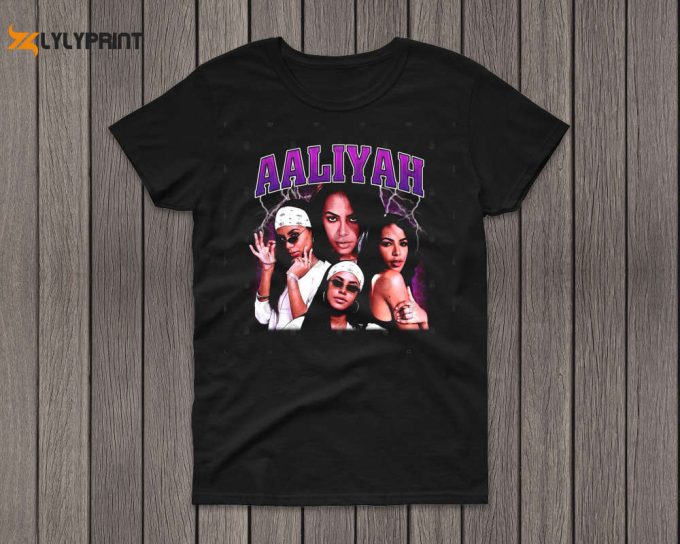 Vintage Aaliyah Shirt, Retro Aaliyah Tshirt, Aaliyah Fans Gifts, 90S Rocker Style Aaliyah Kids Shirt 1