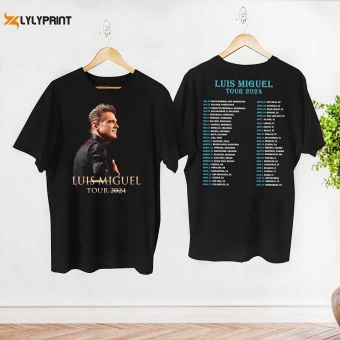 Vintage Luis Miguel Tour 2024 Shirt, Luis Miguel Tour Merch, Luis Miguel Fan Gift Shirt, Luis Miguel Concert Tee, Graphic Luis Miguel Shirt 1
