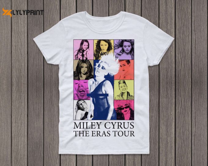 Vintage Miley Cyrus Shirt, Pop Music Tee, Music Lover Gift, Celebrity Merchandise, Trendy T-Shirt, Retro Style, Bootleg T-Shirt 1
