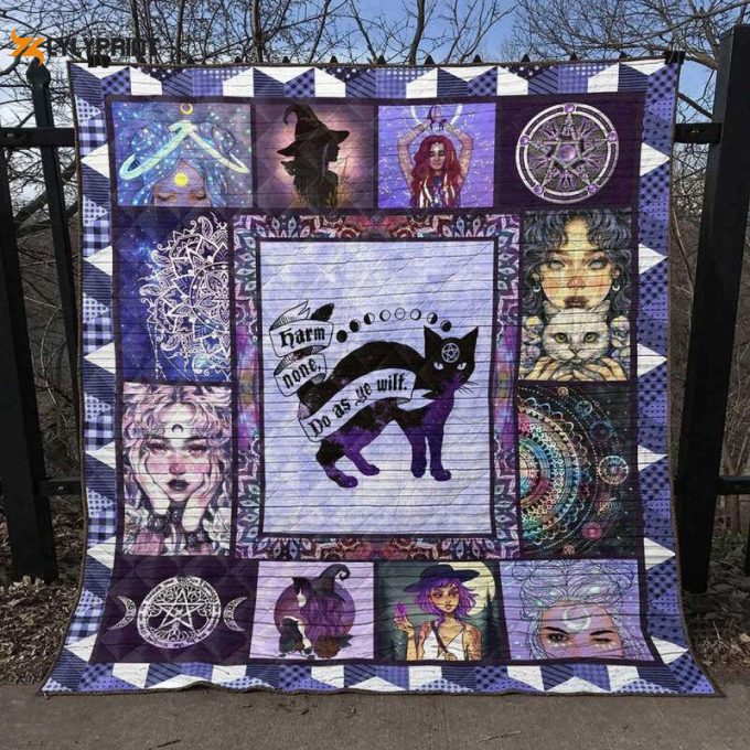 Wicca Wicca Mas Cot Lover 3D Customized Quilt 1