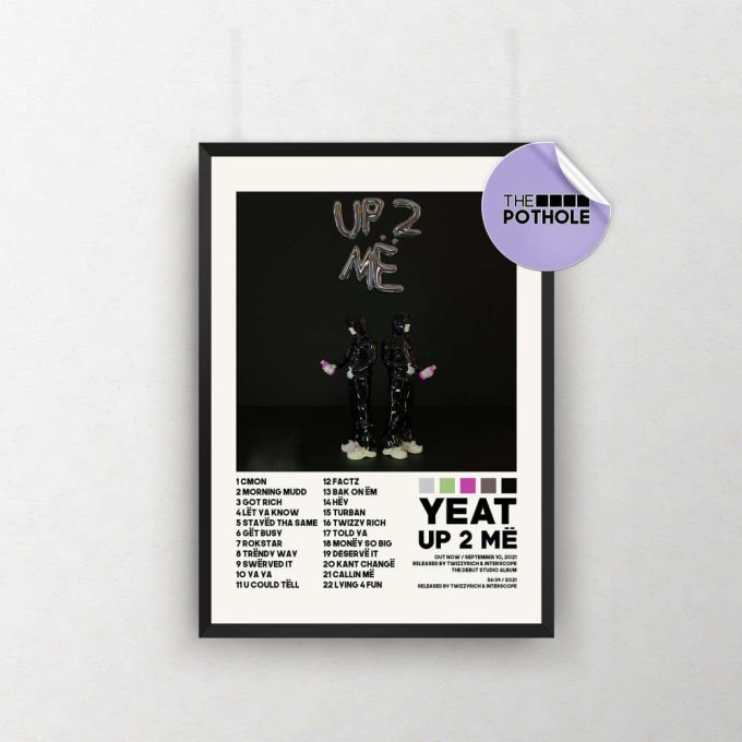 Yeat Posters / Up 2 Me Poster, Album Cover Poster, Poster Print Wall Art, Music Band Poster, Home Decor, Yeat, Up 2 Me, Hiphop Poster 2
