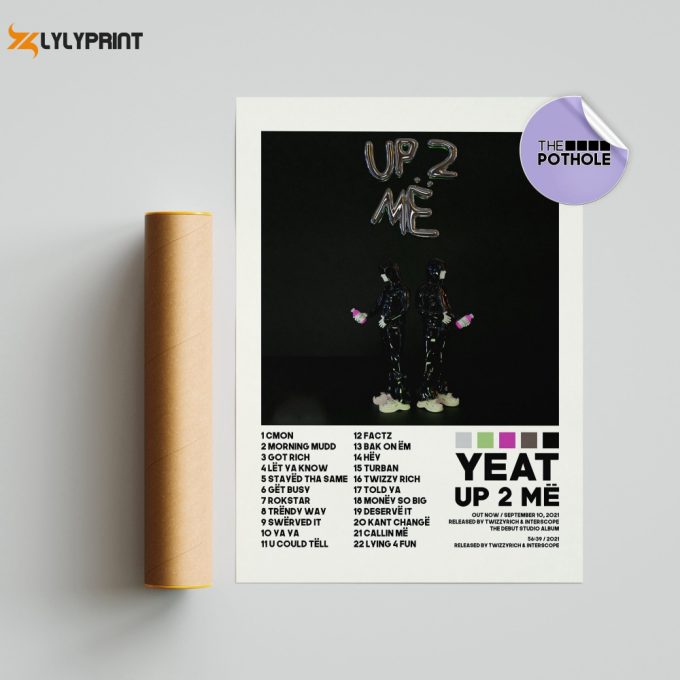 Yeat Posters / Up 2 Me Poster, Album Cover Poster, Poster Print Wall Art, Music Band Poster, Home Decor, Yeat, Up 2 Me, Hiphop Poster 1
