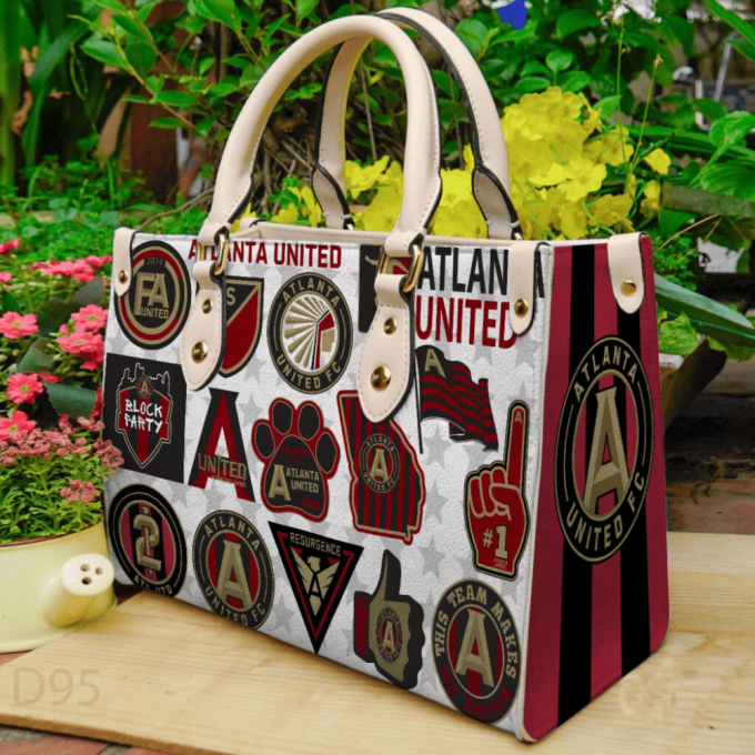 Atlanta United Fc Leather Handbag Gift For Women 3