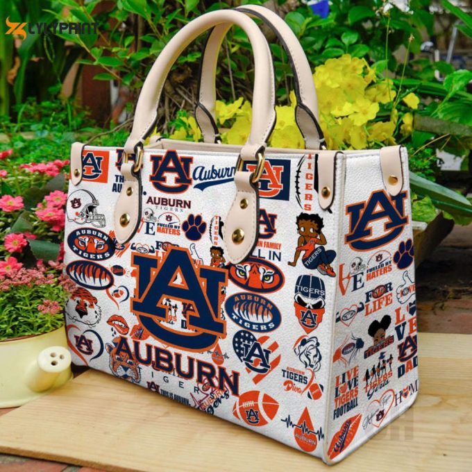Auburn Tigers Leather Handbag Gift For Women 1