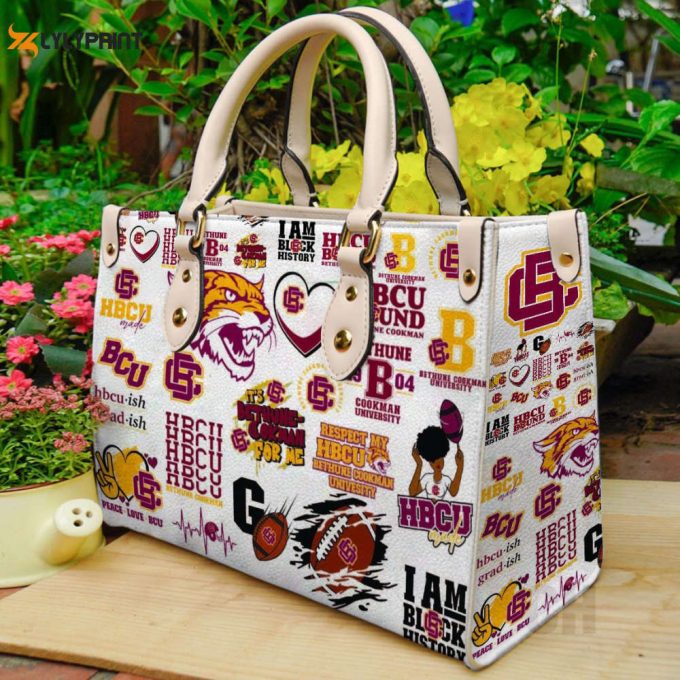 Bethune-Cookman Wildcats Leather Handbag For Women Gift 1