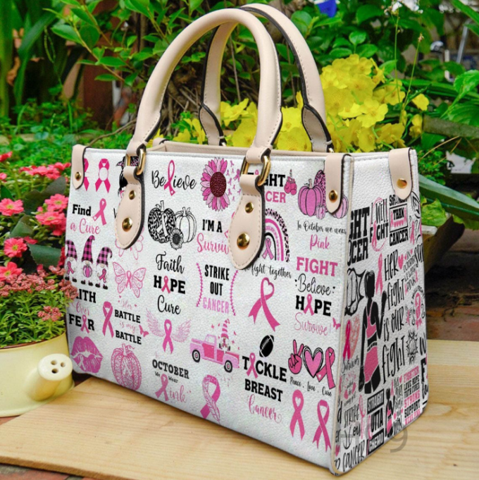 Breast Cancer Leather Handbag 2