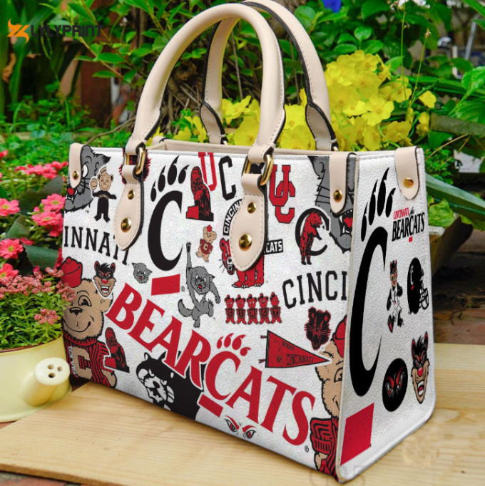 Cincinnati Bearcats Leather Handbag Gift For Women 1