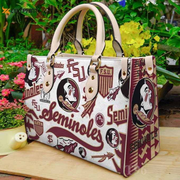 Florida State Seminoles Leather Handbag Gift For Women 1