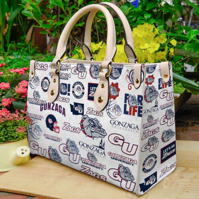 Gonzaga Bulldogs 2 Leather Handbag Gift For Women 3