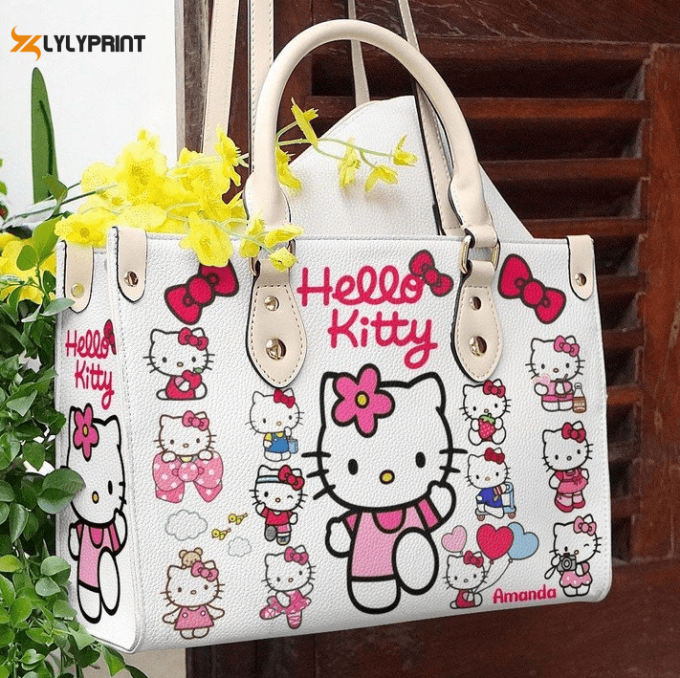 Hello Kitty Leather Handbag Gift For Women 1