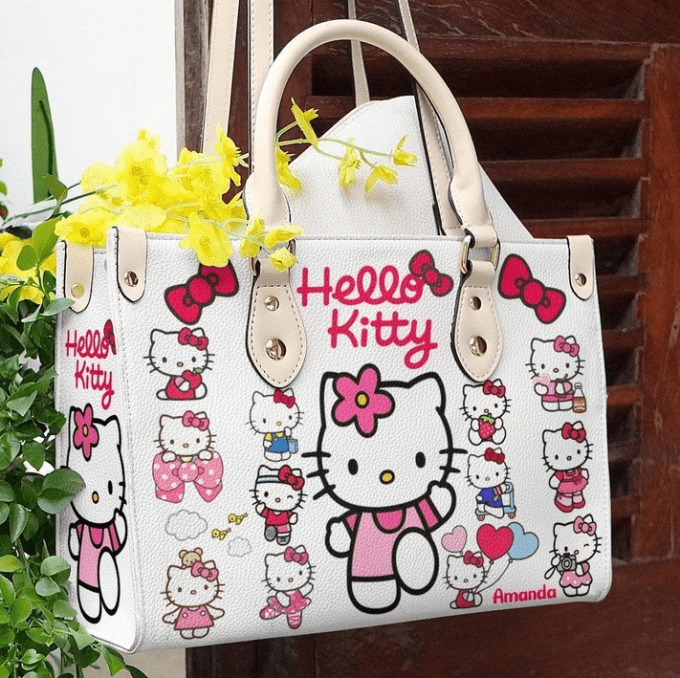 Hello Kitty Leather Handbag Gift For Women 2