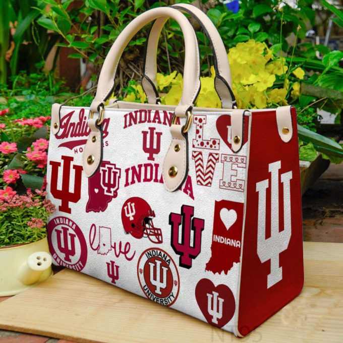 Indiana Hoosiers Leather Handbag Gift For Women 2