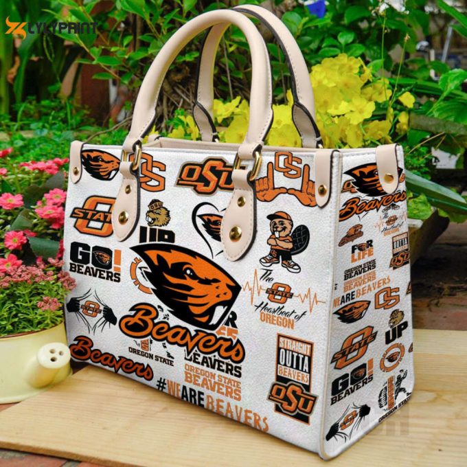 Oregon State Beavers Leather Handbag Gift For Women 1