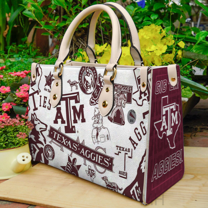 Texas A&Amp;M Aggies Leather Handbag 3 2