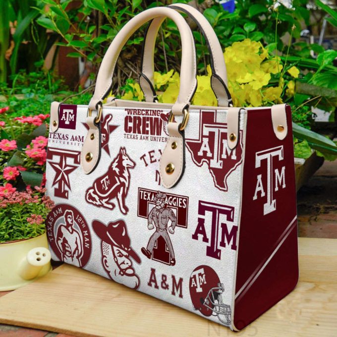 Texas A&Amp;M Aggies Leather Handbag Gift For Women 2