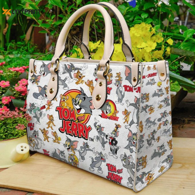 Tom And Jerry Leather Handbag Gift For Women 1