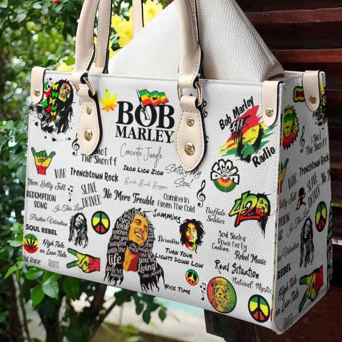 Bob Marley 4 Leather Handbag For Women Gift 2