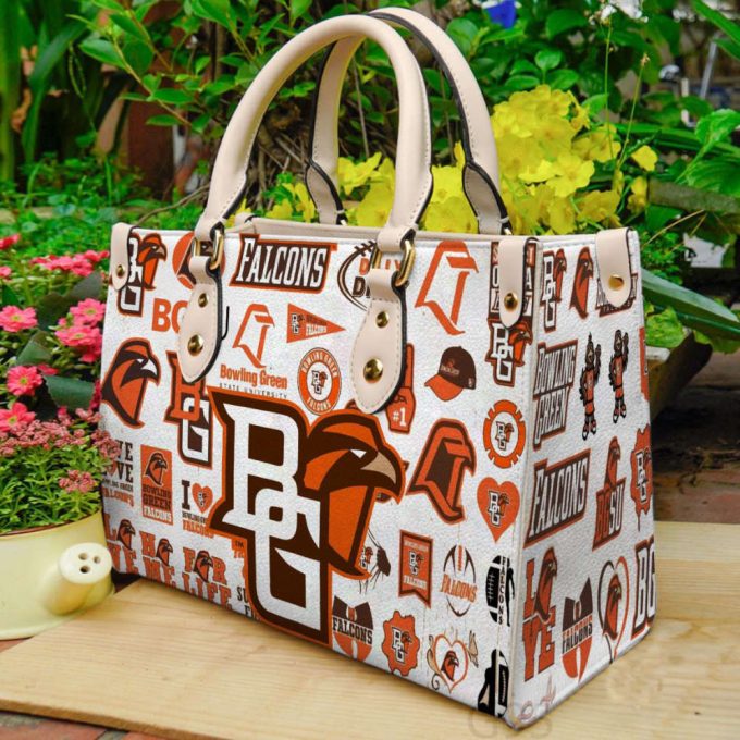 Bowling Green Falcons Leather Handbag For Women Gift 2