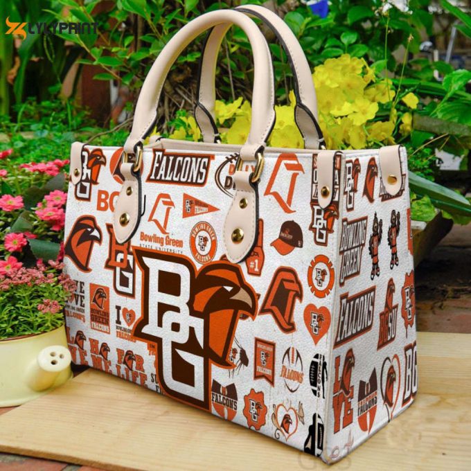 Bowling Green Falcons Leather Handbag For Women Gift 1