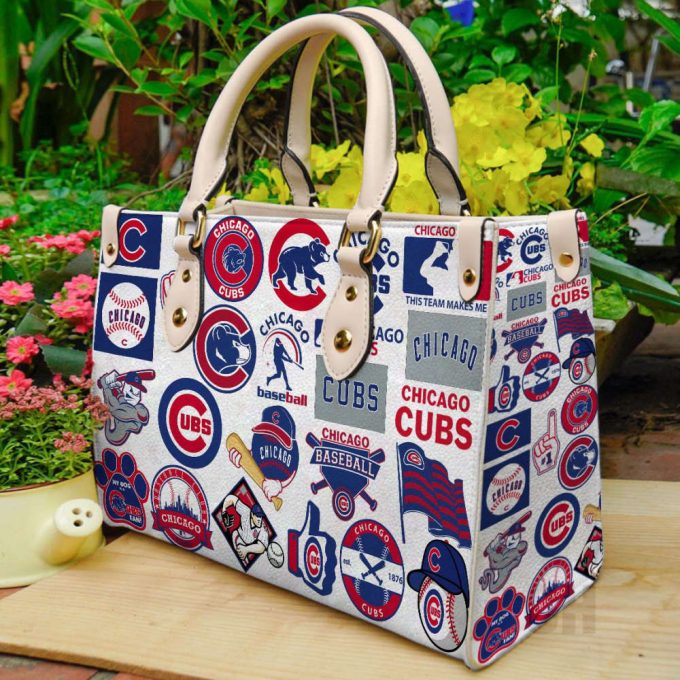 Chicago Cubs Leather Handbag For Women Gift 2