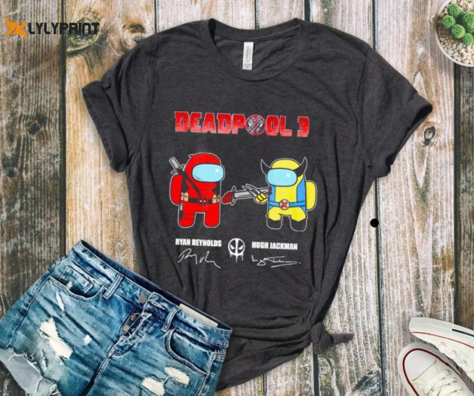 Cute Deadpool &Amp;Amp; Wolverine Dress Up T-Shirt Funny Movie Themed Novelty Shirt, X-Men Shirt Among Us Shirt, Fan Gift Shirt 1