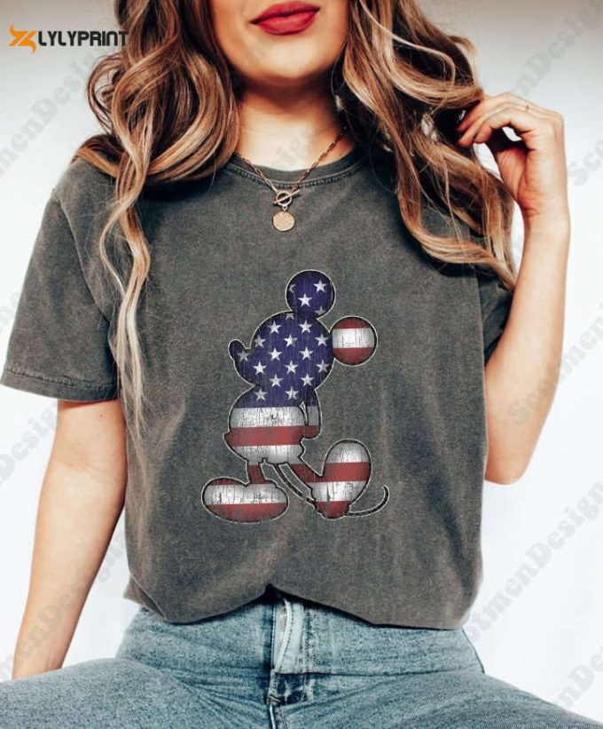 Disney Mickey Fourth Of July Shirts,Happy 4Th Of July Disney Shirt,Mickey American Flag Freedom 13 Colonies, Disney Fourth Of July 1