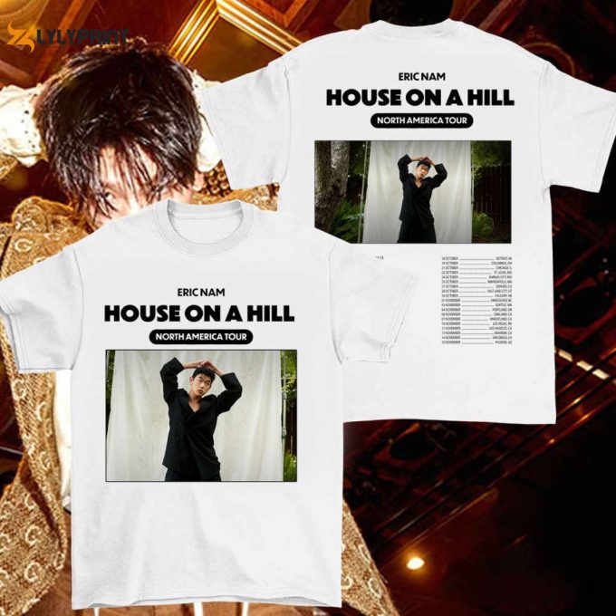 Eric Nam Kpop Vintage Sweatshirt, House On A Hill Album Tee V0, World Tour 2023 Merch, Eric Nam Fan Gifts, Eric Nam Tee. 1