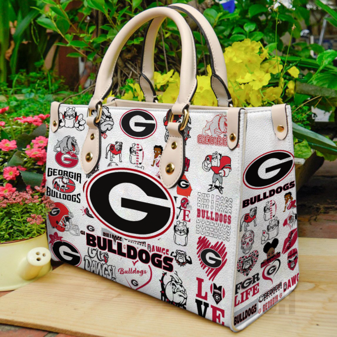 Georgia Bulldogs Leather Handbag For Women Gift 2