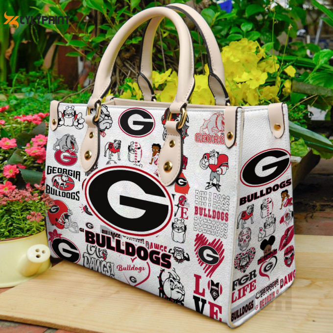 Georgia Bulldogs Leather Handbag For Women Gift 1