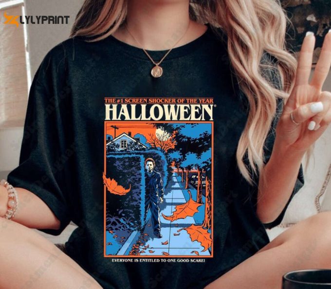 Horror Movie Halloween Vintage Shirt, Retro 90S Horror Movies Shirt, Michael Myers Halloween Shirt, Halloween Party 1