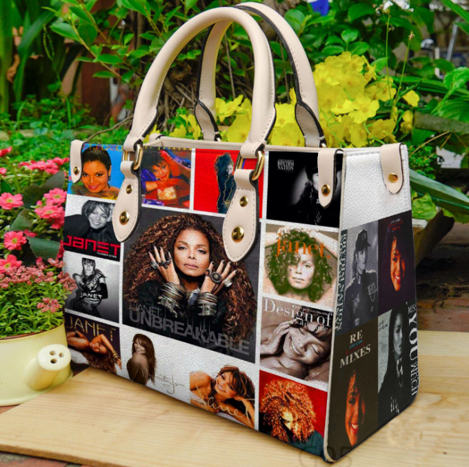 Janet Jackson Leather Handbag For Women Gift 2