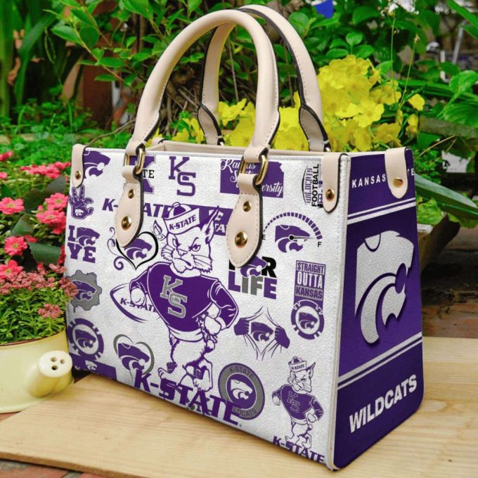 Kansas State Wildcats Leather Handbag For Women Gift 2