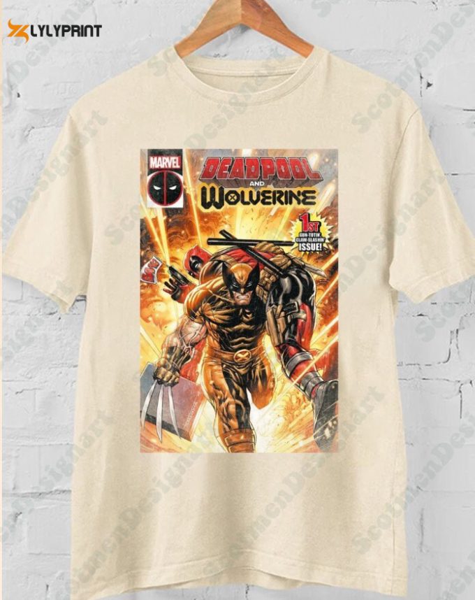 Marvel Deadpool Wolverine Comic Shirt, Marvel Comic Marvel Family Party Gift, Deadpool 3 T-Shirt, Men Shirt Among Us Shirt, Fan Gift Shirt 1