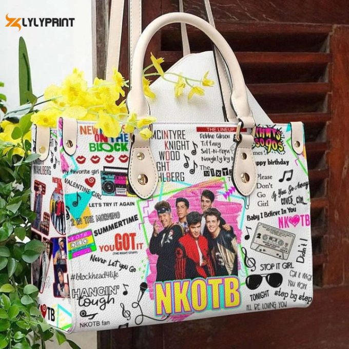 Nkotb Leather Handbag For Women Gift 1