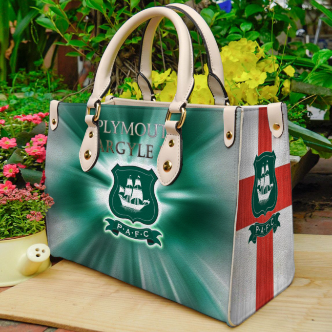 Plymouth Argyle Leather Handbag For Women Gift 2