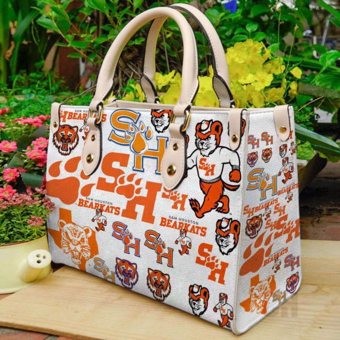 Sam Houston Bearkats Leather Handbag 1 3