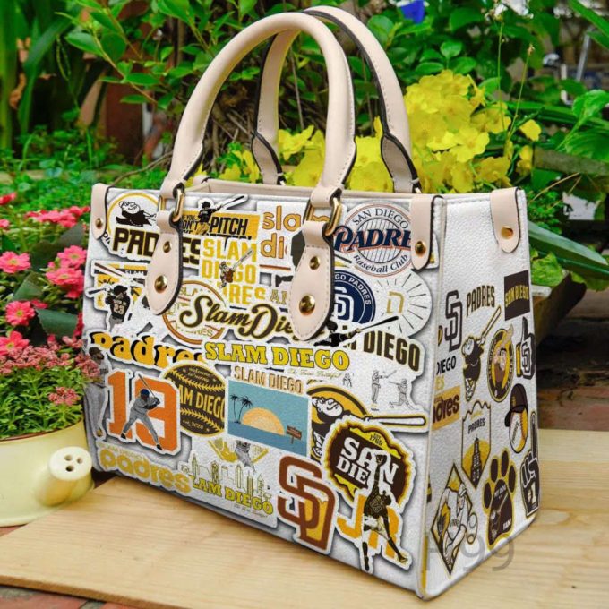 San Diego Padres Leather Handbag For Women Gift 2