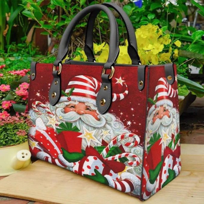 Santa Claus Leather Handbag For Women Gift 2